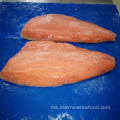 fillet ikan salmon chum sejuk beku segar